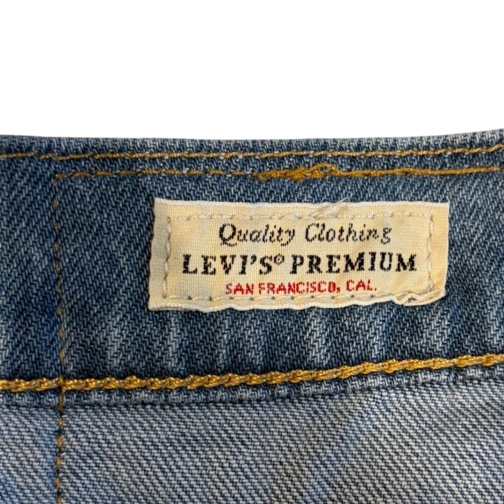 Levis Premium 511 Slim Fit Big‎ E Light Wash Blue Denim Jeans 32x34 04511-5932